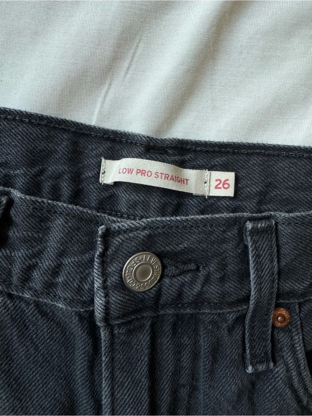 Levi’s Low Pro Straight Jeans - Raw Hem